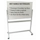 Quartet Penrite 1200x900mm Slimline Porcelain Mobile Whiteboard 