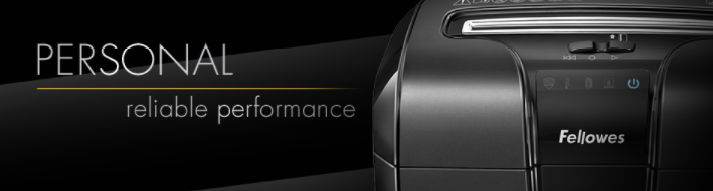 Fellowes Personal Shredder Banner