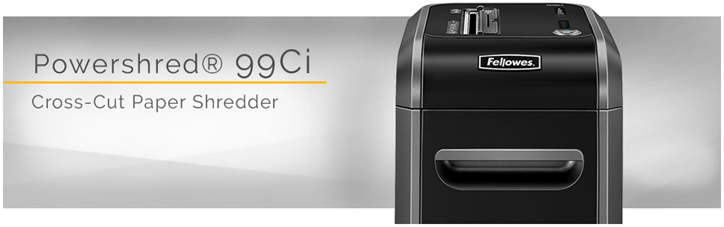 Fellowes 99Ci Cross Cut Shredder Banner