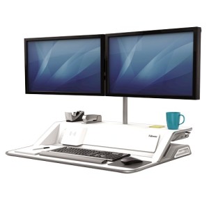 Buy fellowes lotus dx sit-stand - white online in Australia