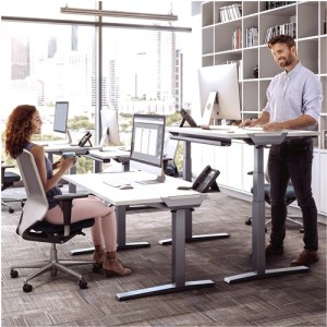 Buy fellowes levado height adjustable desk white - 1600mm online in Australia