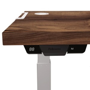 Buy fellowes levado height adjustable desk walnut - 1800mm online in Australia