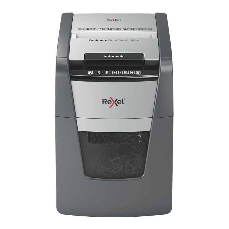 REXEL 100X Optimum Autofeed Shredder Cross Cut REXEL 100X Optimum Autofeed Shredder Cross Cut