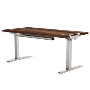 Buy fellowes levado height adjustable desk walnut - 1600mm online in Australia