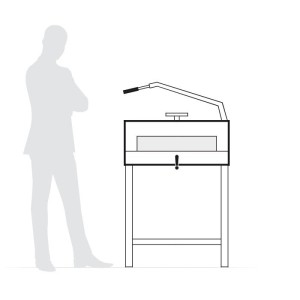 Buy ideal 4705 professional manual guillotine with stand 475mm online in Australia