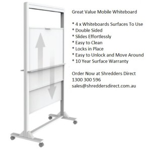 Buy quartet motion dual-track mobile magnetic dry-erase easel ecm4068dt 1028x1727mm online in Australia