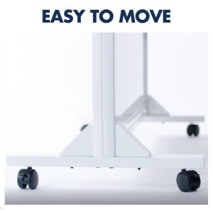 Buy quartet motion dual-track mobile magnetic dry-erase easel ecm4068dt 1028x1727mm online in Australia