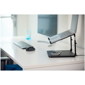 Buy kensington smartfit laptop riser with wireless phone charging pad online in Australia
