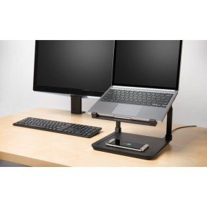 Buy kensington smartfit laptop riser with wireless phone charging pad online in Australia