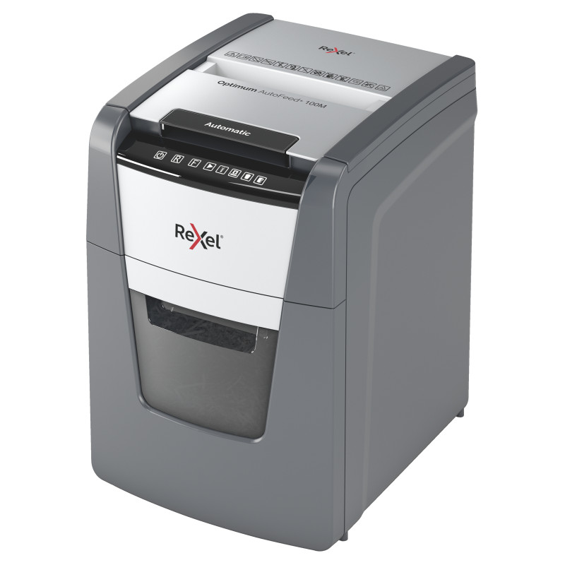 Rexel 100M Optimum Autofeed Shredder Micro Cut Rexel 100M Optimum Autofeed Shredder Micro Cut