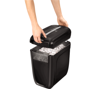 Fellowes 60Cs Paper Shredder - Lid Off