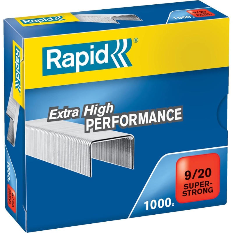 Rapid 9/20 20mm Staples (Box 1000) Rapid 9/20 20mm Staples (Box 1000)