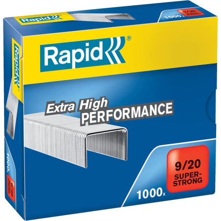 Rapid 9/20 20mm Staples (Box 1000)