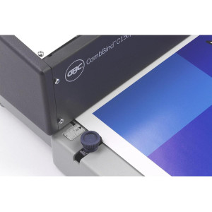 GBC CombBind C150 Plastic Comb Binding Machine - Locking papers in place