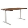 Buy fellowes levado height adjustable desk walnut - 1600mm online in Australia
