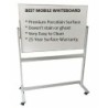 Buy quartet penrite 1200x900mm slimline porcelain mobile whiteboard online in Australia